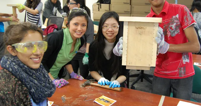 Youth Build Summer Homes for Bats!