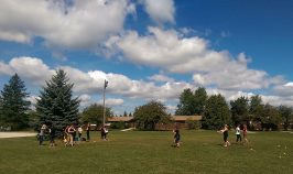 Students on field at YMCA Cedar Glen