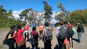 SHSM students participate in a workshop on Toronto Island